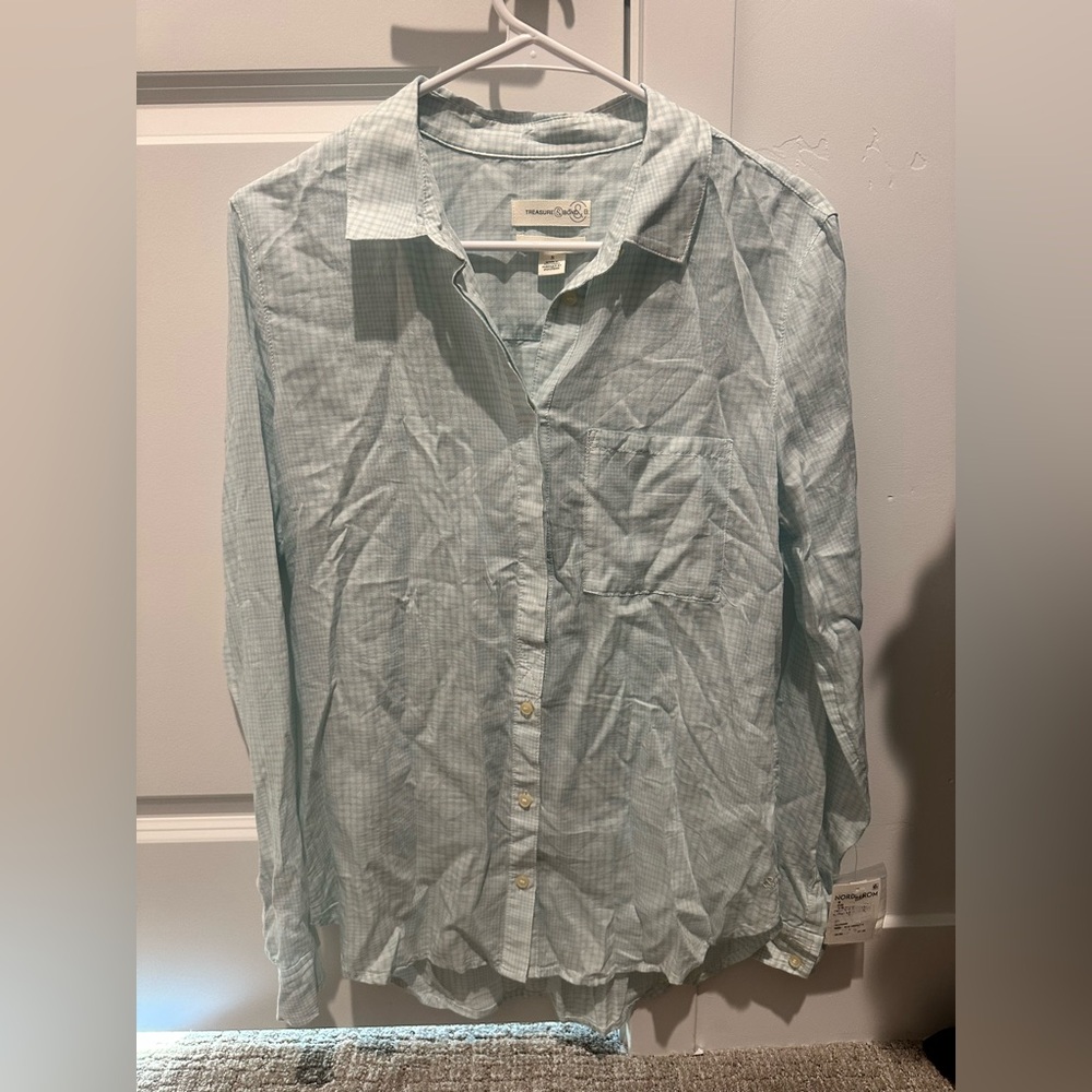 NWT- Treasure & Bond Light Blue women’s Shirt